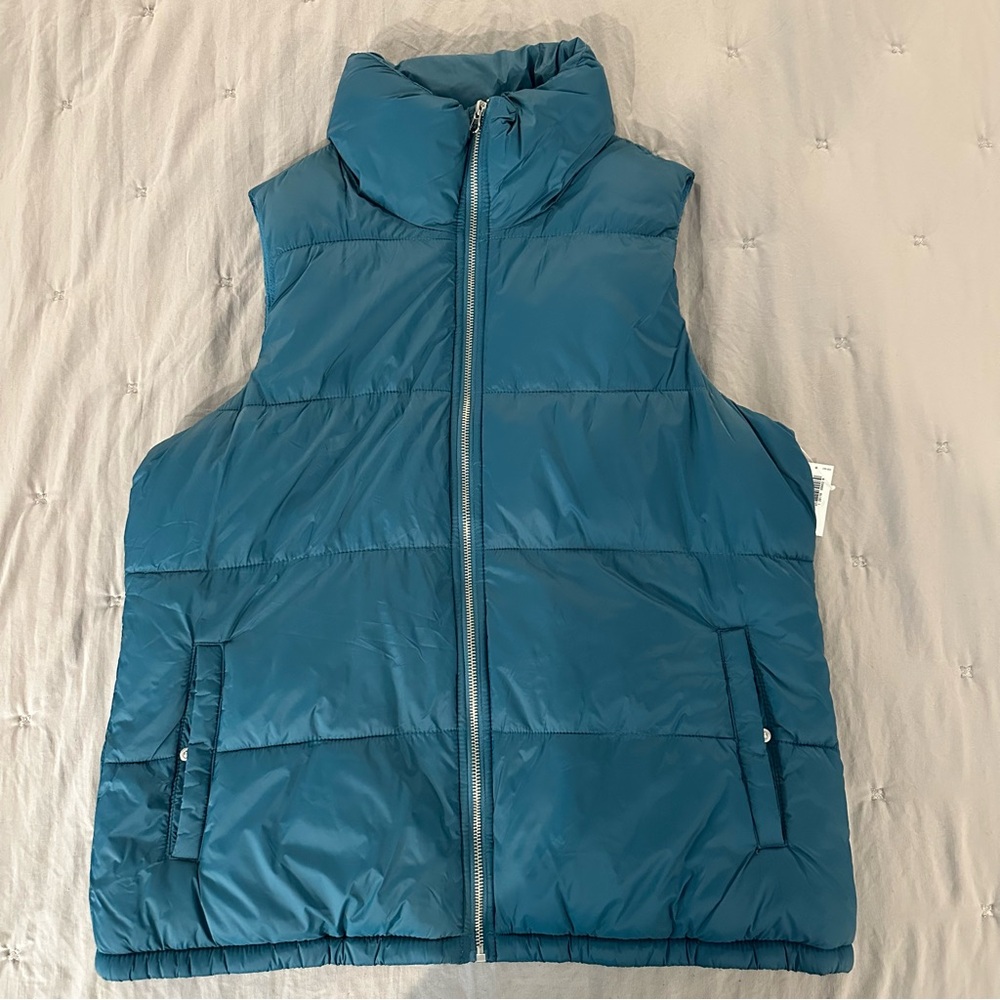 Old Navy Teal Quilted Vest